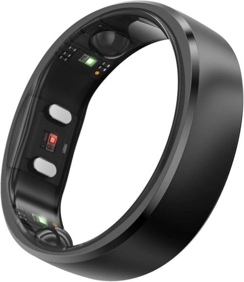 RingConn Gen 2 smart ring in black, size 10, featuring sleep apnea monitoring, 12-day battery life, and health tracking.